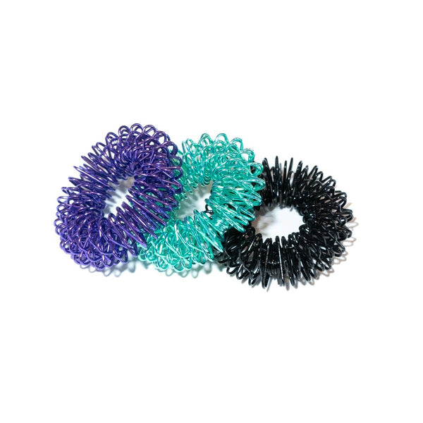 Three finger massage coils for climbers finger warm up and rehab