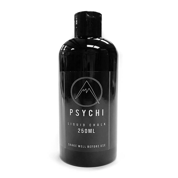 250ml liquid climbing chalk in a black bottle
