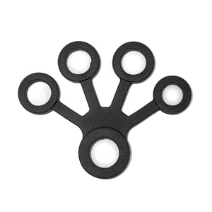 Black difficult resistance finger and forearm training tool for climbers