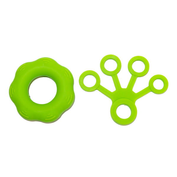 Grip and finger strength kit for climbers. Forearm and finger training for bouldering with easy resistance for warm up.