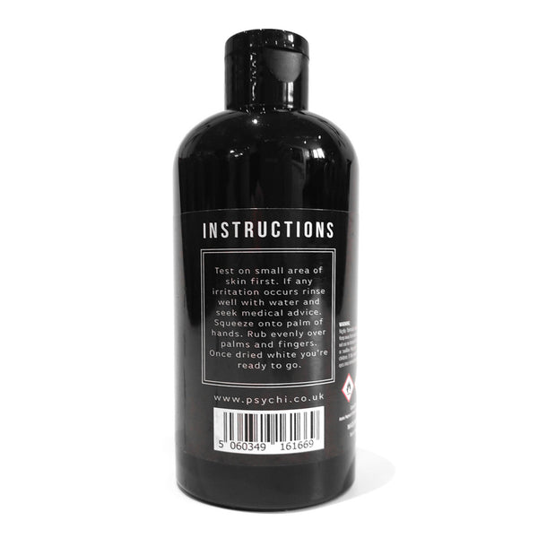 A black bottle containing 250ml liquid climbing chalk