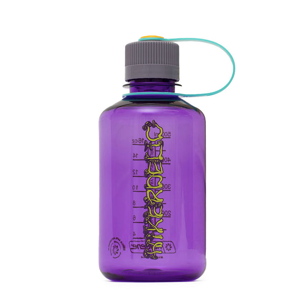A purple hikerdelic water bottle