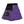 A purple and black bouldering chalk bucket with drawstring closure and climbing accessory pockets