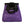 A purple and black bouldering chalk bucket with drawstring closure and climbing accessory pockets