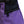 A purple and black bouldering chalk bucket with drawstring closure and zip closure climbing accessory pocket 