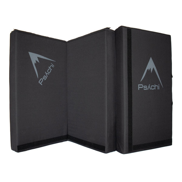 Black Triple Fold Rock Climbing and Bouldering Crash Pad Psychi