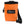 An Orange rock climbing chalk bag with black and white psychi logo