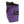 A magenta rock climbing chalk bag with drawstring closure and Pyschi white mountain logo on a black fabric patch