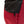 A red rock climbing chalk bag with zip closure climbing accessory pocket