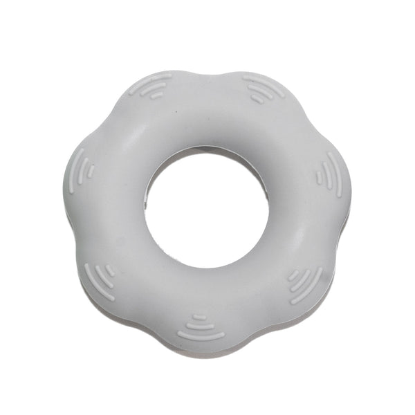Grey medium resistance grip training ring for climbing and bouldering forearm strength