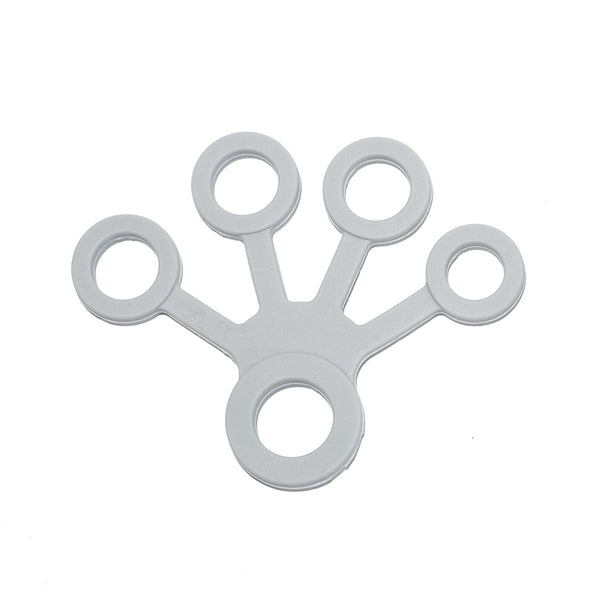 Grey finger resistance tool for climber forearm and extensor muscle strength