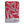 A red guidebook case with grey mountain logo pattern, zip closure and red Psychi climbing shop logo