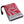 A red and grey rock climbing guidebook case with Psychi mountain logo design.