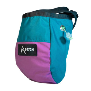 RagBag Chalk Bag - Dark Pink & Green