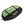 Black and green climbing belay bag with 'PSYCHI' branding on a white background