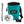 A turquoise climbing chalk bag and chalk for beginner climbers and bouldering. Includes chalk bag, brush and chalk ball.