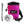 A pink climbing chalk bag and chalk for beginner climbers and bouldering. Includes chalk bag, brush and chalk ball.
