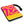 A rock climbing or walking guidbook zip closure cover with a pink and yellow mountain logo design