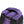 Purple climbing bag zip pocket, black straps and mesh ventilation on a white background