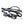 A pair of folded black belay glasses with neck strap, reflective mirror lenses and grey psychi climbing shop logo
