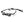 A black pair of rock climbing belay glasses with neck strap and grey psychi climbing shop logo