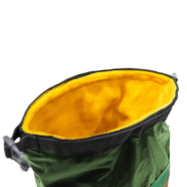 RagBag Bouldering Bucket - Khaki Camo & Green (Yellow Interior)