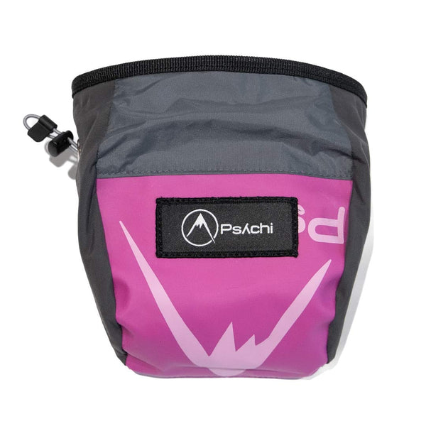 RagBag Chalk Bag - Pink (Psychi Logo) & Grey
