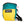 RagBag Chalk Bag - Yellow & Forest Green