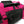 Close up of black zip side pocket on Black and pink rock climbing duffle bag for climbing rock and bouldering