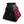 Side pocket of dark red rock climbing chalk bag