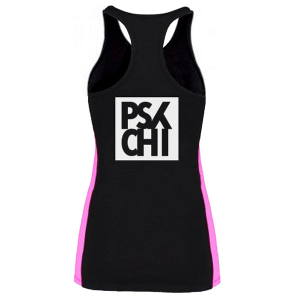 Racerback Vest - Black/Pink