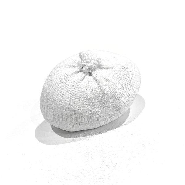 White climbing chalk ball for use with chalk bags